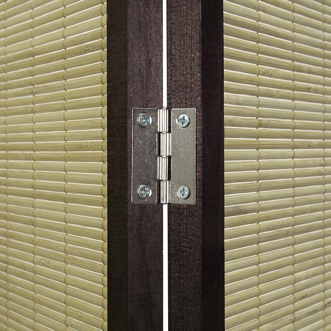 MyGift Decorative 6-Panel Folding Room Divider Bamboo Screen - Image 7