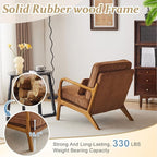 VINGLI Upgraded Premium Corduroy Accent Chair, Upholstered Arm Chair, Solid - Image 4