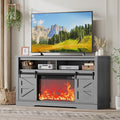 JUMMICO Fireplace TV Stand for 65+ Inch TV by JUMMICO