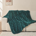 NEWCOSPLAY Fleece Ribbed Cozy Twin Blanket - Image 8