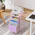 Sbanmao 4 Drawer Rolling File Cart Under Desk Storage, File Cabinets - Image 2