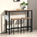 Finnhomy 47" Industrial Bar Table Set - Image 2