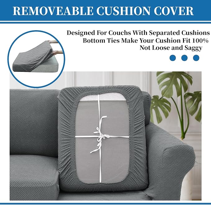 XINEAGE 2026 New 4 Pieces Extra Large Couch Covers - Image 6