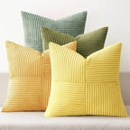 MIULEE Boho Farmhouse Spring Decorative Throw Pillow Covers 18x18 Inch 4 Packs by MIULEE