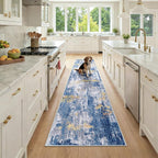 RELEANY Washable Runner 2'x9' Abstract Area Rug by RELEANY
