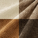 MIULEE Soft Decorative Chenille Fall Pillow Covers Brown 18x18 Pack of 4 | - Image 6