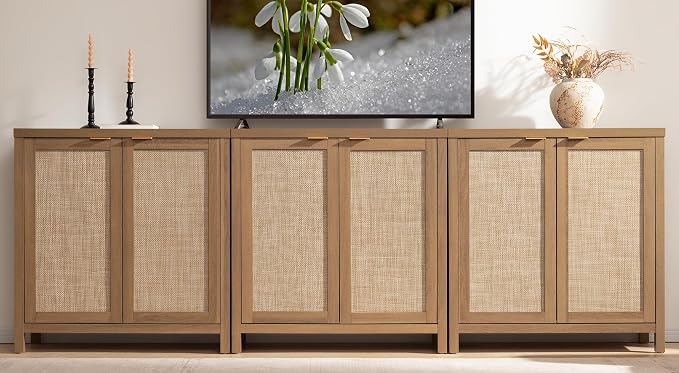 SICOTAS Sideboard Buffet Coffee Bar Cabinet - Image 10