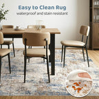 LOONGRUG 10x13 Area Rug Washable Large Neutral Modern Living Room Rug | - Image 6