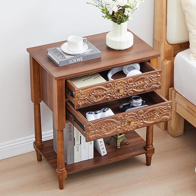 Nightstand, Farmhouse Bedside Table - Image 5