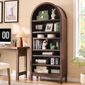 IFGET 71" Tall Arched Bookshelf, 7 Tiers Arch Bookcase by IFGETEnrichYourLivingSpace