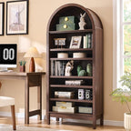 IFGET 71" Tall Arched Bookshelf, 7 Tiers Arch Bookcase by IFGETEnrichYourLivingSpace