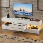 Bestier TV Stand for 55/60/65 Inch TV, High Gloss Modern TV Stand - Image 5