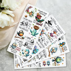 4 Sheets Rub on Transfers for Crafts, Funny owl Furniture Transfers for Wood - Image 5