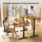 OffiGo U Shaped Electric Standing Desk - Image 4