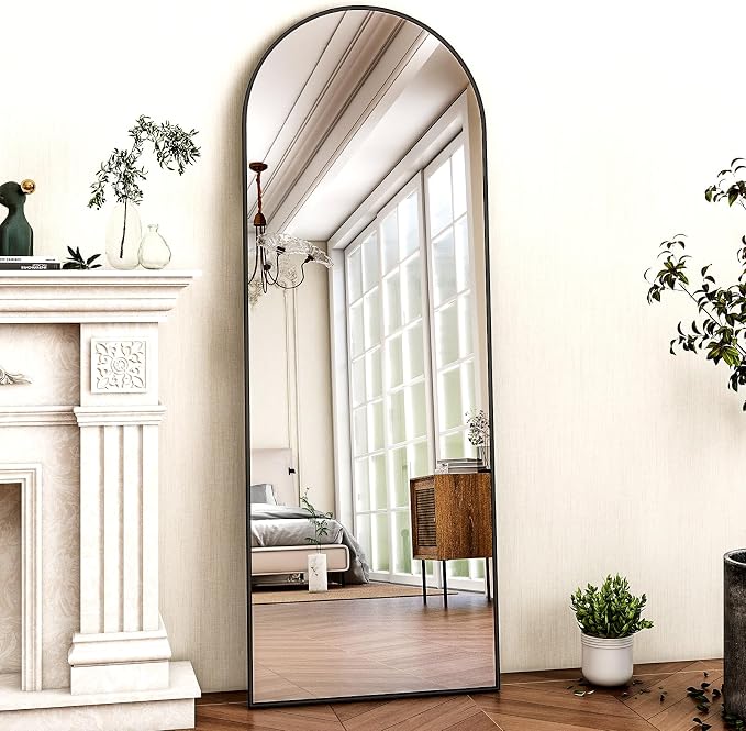 HARRITPURE 59"x16" Arched Full Length Mirror, Arch Floor Mirror - Image 5