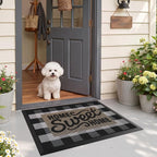 LUMI Outside Welcome Door Mat 24x36, Non-Slip Durable Rubber Easy Clean | Sweet - Image 7