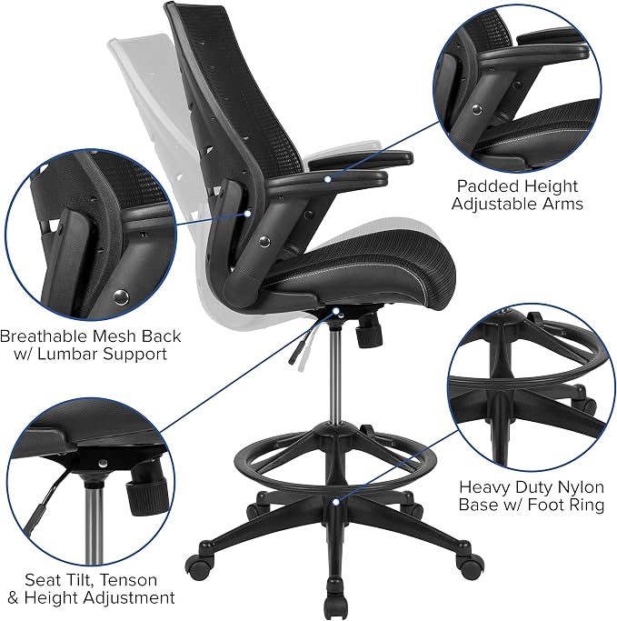 Flash Furniture Kale High-Back Ergonomic Mesh Office Chair - Image 4