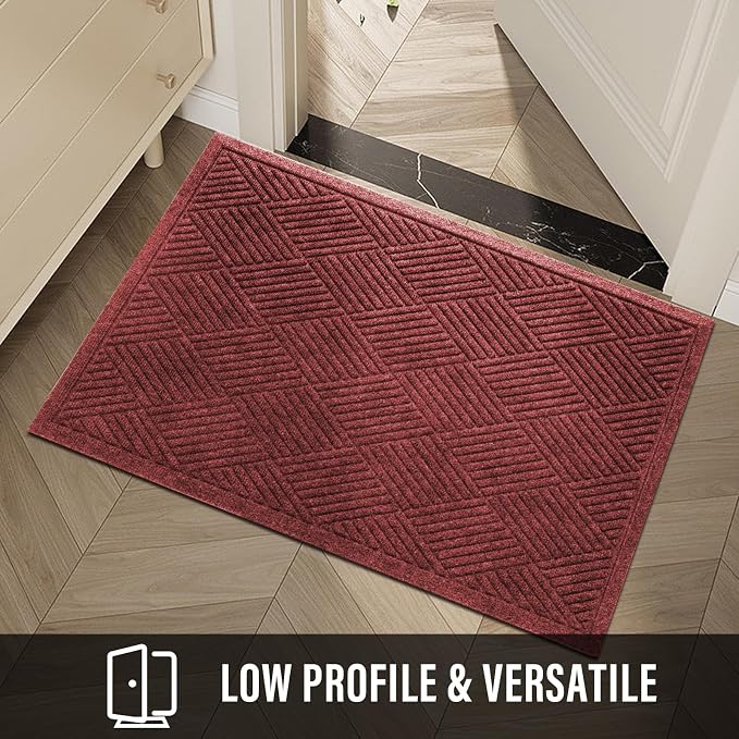 Durable Front Door Mat, Absorbent Muddy Dirt Resist Welcome Door Mats Outdoor - Image 6