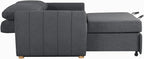 Serta Galway 66.5" Convertible Sleeper Loveseat, Full Size, Dreamcoil Comfort - Image 10