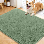 OLANLY Dog Door Mat for Muddy Paws 40x32, Super Absorbent Chenille Mud Mat | by OLANLY