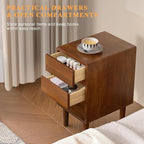 Narrow Nightstand 2 Drawers - Image 3