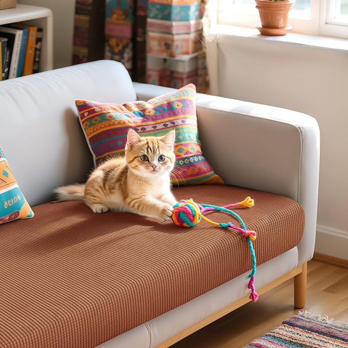 Hokway Couch Cushion Covers Stretch Cushion Covers Sofa Seat Cushion Slipcover - Image 8