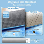 Amdrebio Tie-Dyed Light Blue Fluffy Area Rug 5x7 - Image 6