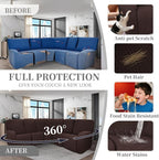 100% Waterproof Sectional Recliner Couch Covers - Image 6