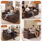 Loveseat Sofa Cloud Sofa Couch 50'', Modern Loveseats 2 Seat Couch 27" Deep Seat - Image 8