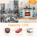72" LED Lights Electric Fireplace - Image 5