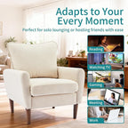 OLIXIS Comfy Accent Chair for Living Room Bedroom and Waiting Room, Upholstered - Image 4