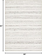 cotiled Boho 5x7 Area Rugs for Living Room: Soft Moroccan Washable Rug | Solve - Image 2