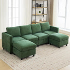 WUTUTUEE 107”Modular Sectional Sofa Convertible U Shaped Sofa Couch Set by WUTUTUEE