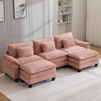 Oprisen 120" Modular Sectional Sofa, Comfy Cloud Couch Sectional Sofa by Oprisen