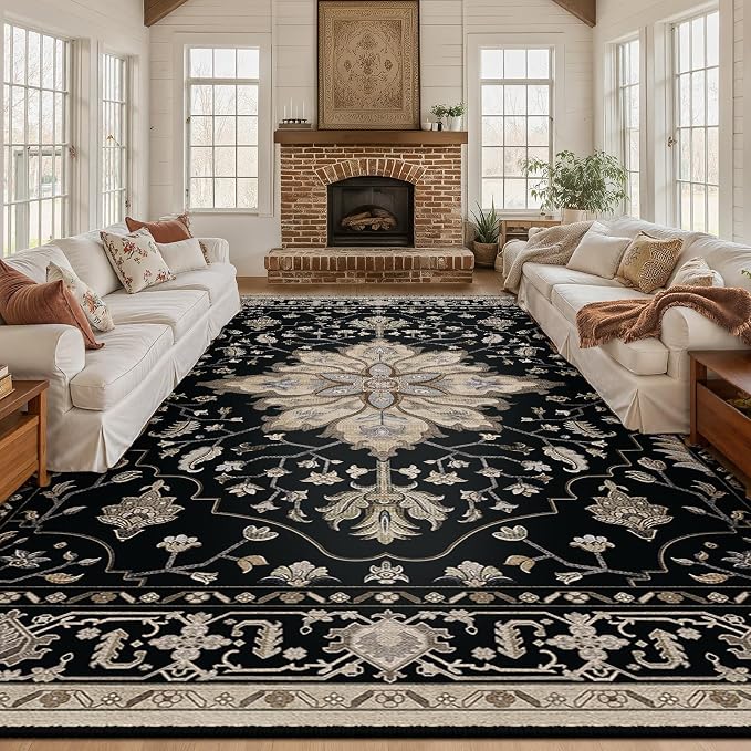 RELEANY Washable Area Rug, Large 10'x12', Water Repellent, Pet Friendly - Image 2