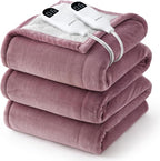 Bedsure Heated Blanket King Size, Dual Control Electric Blanket, 6 Heat/6 Timer by BEDSURE