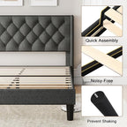 Einhomn Queen Size Platform Bed Frame - Image 6