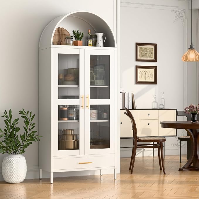 VEXPOR 73" Tall Arched Display Cabinet - Image 8