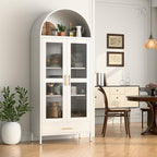 VEXPOR 73" Tall Arched Display Cabinet - Image 8
