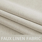 MIULEE 100% Blackout Linen Curtains - Image 5