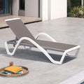 PURPLE LEAF Patio Chaise Lounge Chair by PURPLELEAF