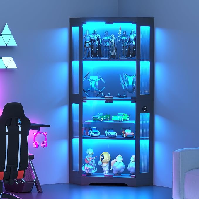 GarveeHome Corner Display Cabinet - Image 7