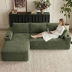 104" Cloud Sectional Couch L-Shaped by ODUWA