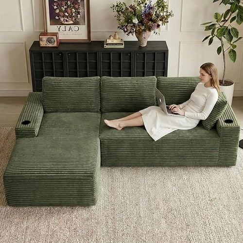 104" Cloud Sectional Couch L-Shaped by ODUWA