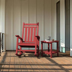 SERWALL Double Adirondack Side Table Set of 4, End Table- Red - Image 7