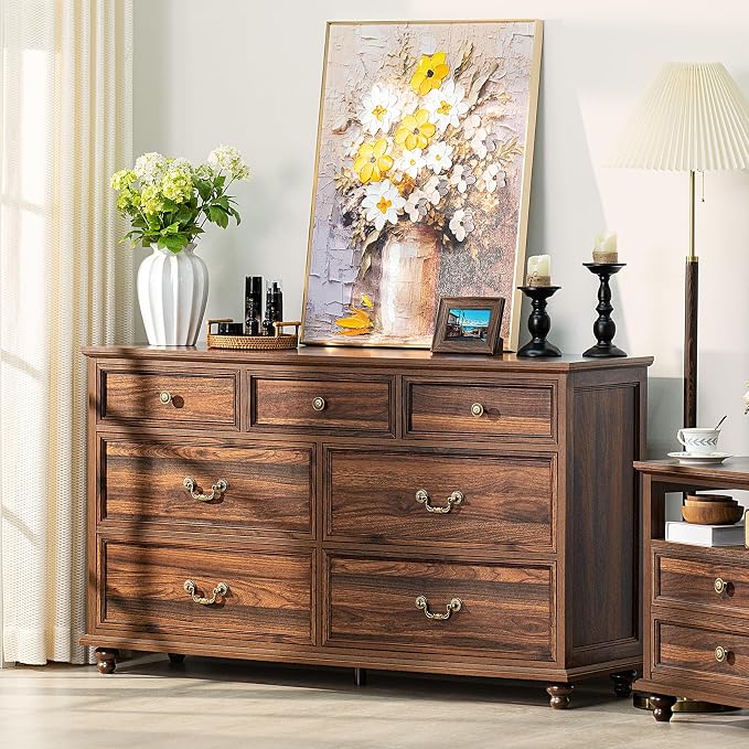 Joaxswe Farmhouse 54" 7 Drawers Dresser - Image 8