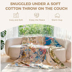 LUTBM Boho Throw Blanket for Couch Sofa Chair Cotton Summer Blankets for - Image 4