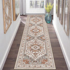 Yamaziot Washable Runner Rug, 2x8 Non-Slip Boho Vintage Hallway Kitchen Rug | - Image 7