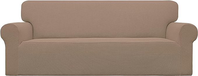 Easy-Going Stretch Oversized Sofa Couch Slipcover Washable Camel | 1-Piece by Easy-Going