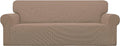 Easy-Going Stretch Oversized Sofa Couch Slipcover Washable Camel | 1-Piece by Easy-Going